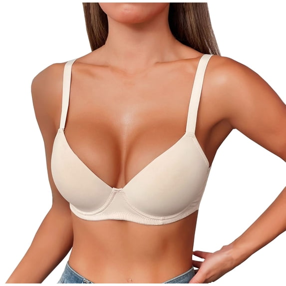 Mgmyaa Women's Underwire Push Up Bra Lightweight Soft Breathable Comfort Support Everyday Wear Padded Lace Bra