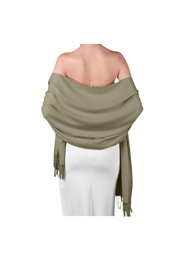 Women's Winter Scarf Shawl Fringe Tassel Soft Warm Oversized Wrap for Wedding Evening Dress Shawl