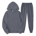 thumbnail image 1 of Mgmyaa Womens 2 Piece Set Hoodie and Jogger Cargo Sweatpants Set with Pockets Casual Lounge Sweatsuits, 1 of 4