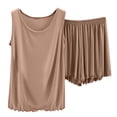 thumbnail image 1 of Mgmyaa Womens Pajama Sets 2 Piece Soft Sleepwear Short Sleeve Top and Bottom Set Nightwear for Women, 1 of 3