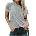 thumbnail image 1 of Mgmyaa Womens Summer Short Sleeve Shirts Beach Vacation Outfits Plus Size Tops Workout Tshirts Casual Clothes 2025, 1 of 5