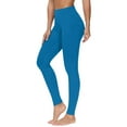 thumbnail image 1 of Mgmyaa Workout Leggings Women's High Waisted Compression Gym Tummy Control Athletic Yoga Pants, Sky Blue S, 1 of 5