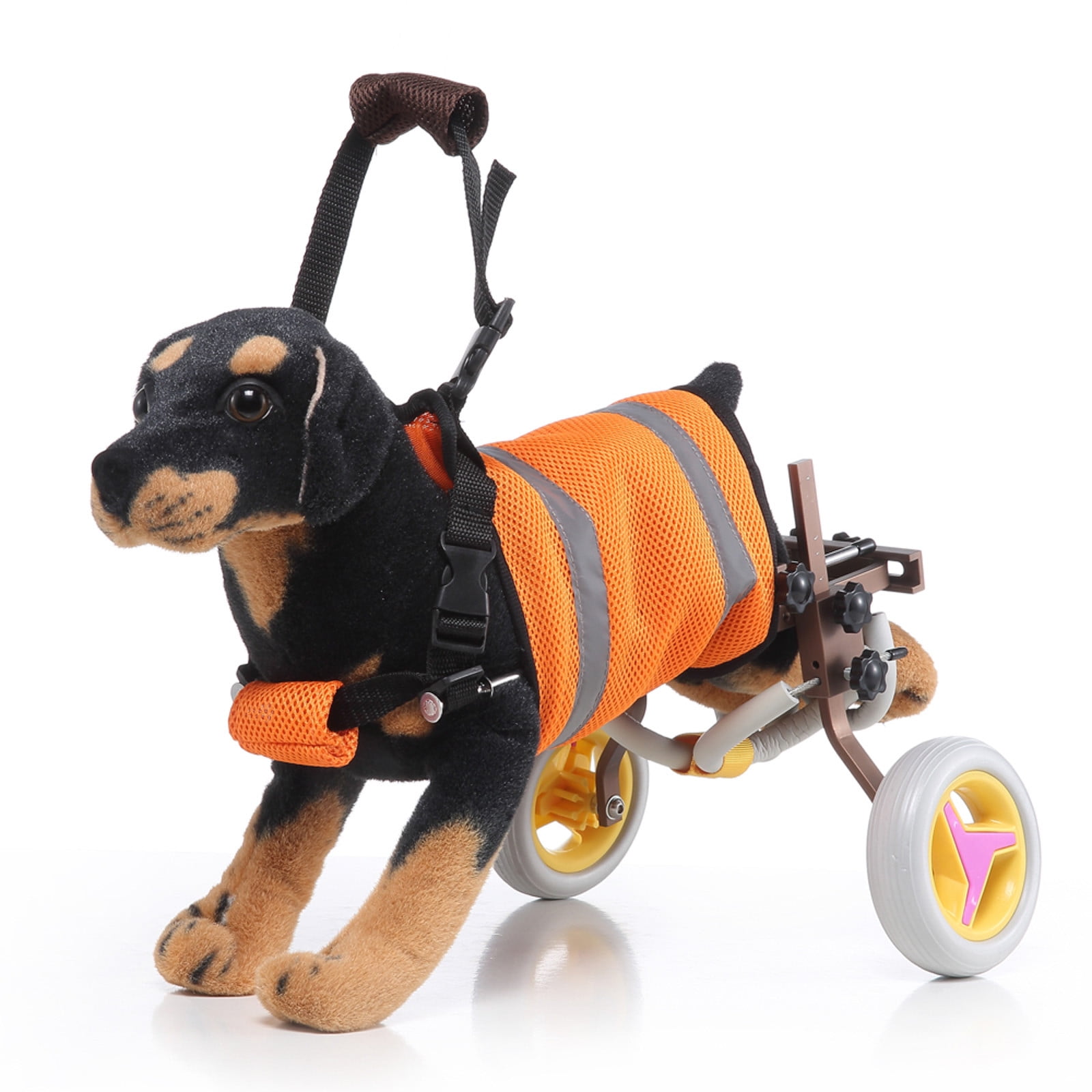 Mgoohoen Dog Wheelchair for Back Legs Adjustable Dog Wheelchairs with 2 Wheels Pet Doggy