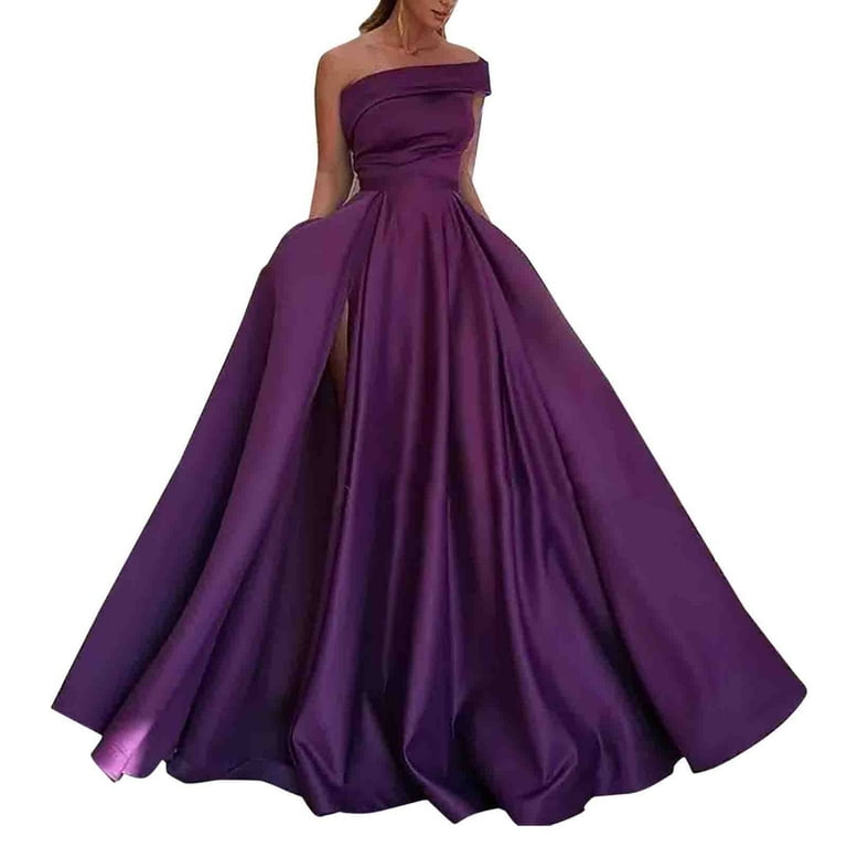 One Shoulder Plain Maxi Dresses One Shoulder Plain Maxi Dresses