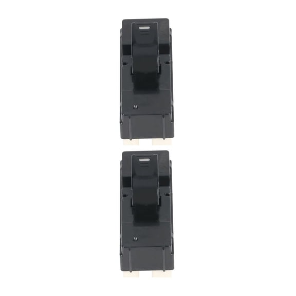 Mgpro 2 Pieces - Power Door Window Control Switch Rear Left Driver or Right Passenger Side Plastic Black E15015301Cp for Chevy for Colorado,for GMC for Canyon,for Hummer for H3 for H3T