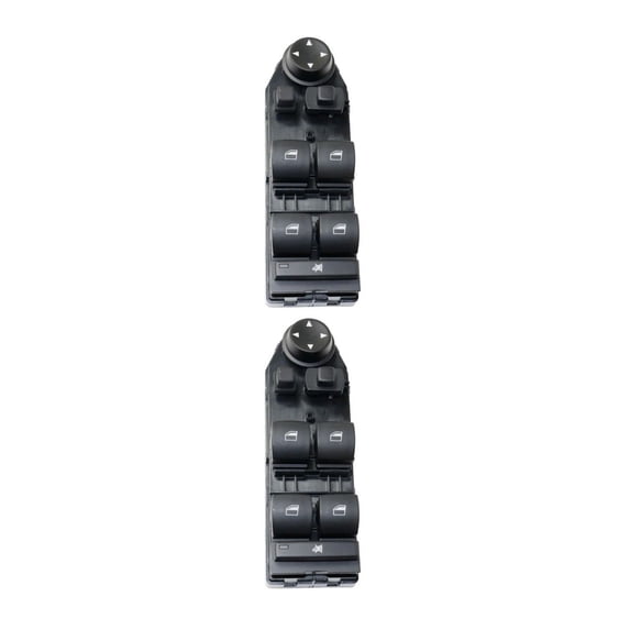 Mgpro 2pcs - Power Door Window Control Switch Front Left Driver Side Black for BMW for X3 2.5L 2004-2006 & 3.0L 2004-2010