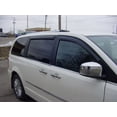 thumbnail image 2 of 4-Pack Dark Smoke Window Visors / Rain Guards For Chrysler Town & Country 2008-2016 – In-Channel Style 2 of 6