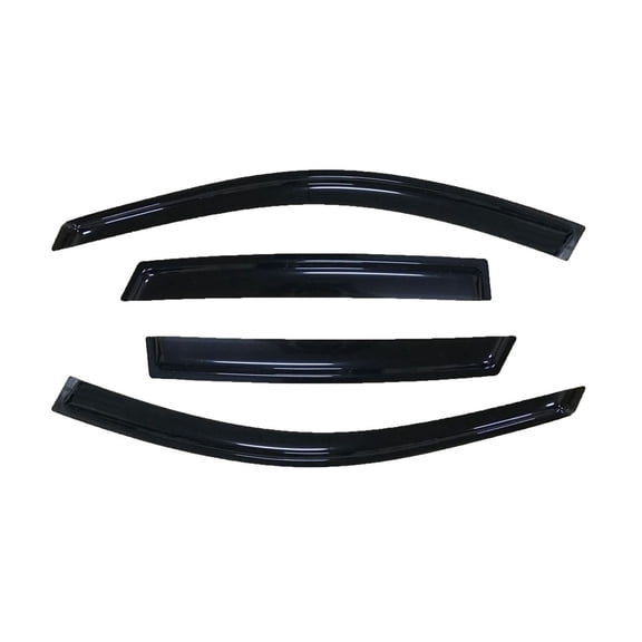 Mgpro 4pcs Sun Rain Wind Deflectors Door Window Visors Outside Mount Channel Style Dark Smoke Tint for Pontiac for Vibe 2003-2008,for Toyota for Matrix 2003-2008