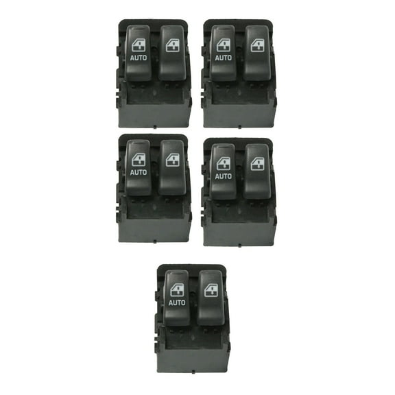 Mgpro 5 Pieces - Power Door Window Control Switch Front Left Driver Side Black with Buttons for Chevy for Venture 2000-2005,for Olds for Silhouette 2000-2004