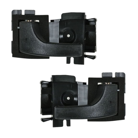 Mgpro Car Door Handle Interior Front Left Right 2pcs Black Textured for Ford for Bronco II for EXP for Escort for Fairmont for Granada for LTD for Mustang for Thunderbird