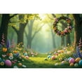 thumbnail image 1 of Easter Gard Background Photography Forest Eggs Tulip Photoz Backdrop Baby Photo Studio Photocall Supplies, 1 of 8