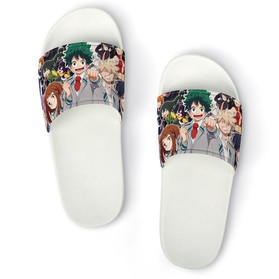 Mha Boku No Hero Academia Unisex Slippers Summer Beach Slippers Casual Non Slip Comfortable Slide Sandals Home Slippers For Men Women