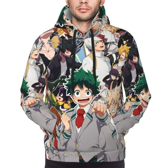 Mha Boku no Hero Academia Sweatshirt For Mens Fashion Hoodies Pullover Athletic Daily Hoody Hooded Gift