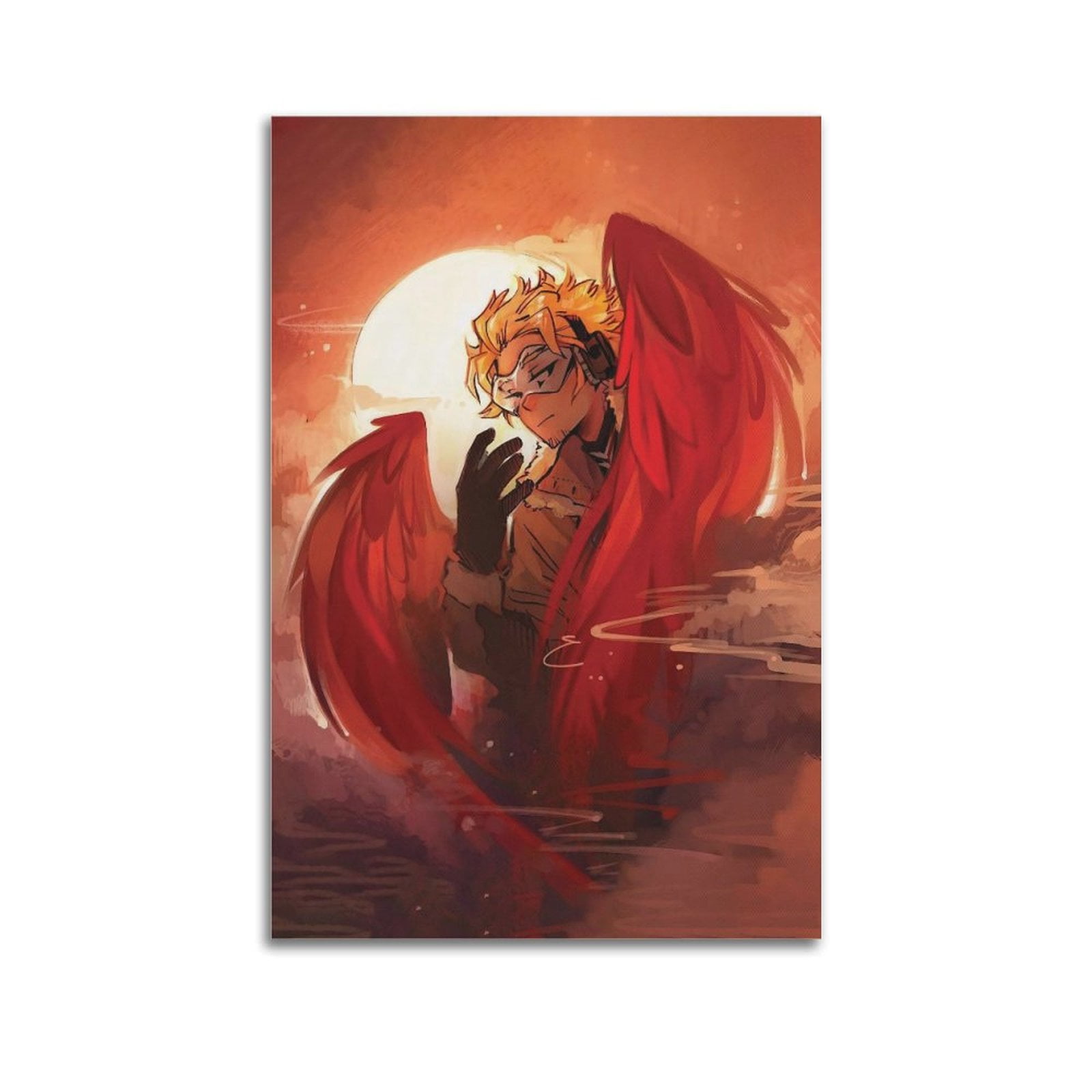 Mha Hawks Poster Wall Art Decor Canvas Posters & Prints Aesthetic ...