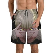 Mha My Hero Academia Himiko Toga Men's Beach Shorts Swim Trunks Casual Quick Dry Board Shorts Swimwear with Mesh Lined and Pockets