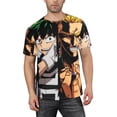 thumbnail image 1 of Mha My Hero Academia T-Shirt for Men Novelty 3D Pritneted Casual Short Sleeve Tees Shirt Summer Street T Shirt Top, 1 of 7