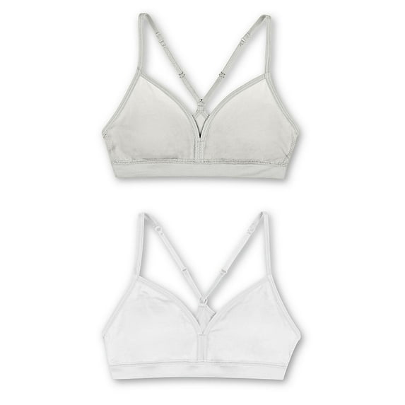 Mhh198 Hanes Girls Racerback Molded Bras 2-Pack
