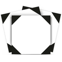 Mi Alma Abstract Black White Tile Stickers - Removable Vinyl 4x4, 24 pcs