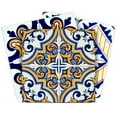 thumbnail image 1 of Mi Alma Abstract Yellow Blue Tile Stickers - Removable Vinyl 4x4, 24 pcs, 1 of 11