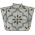 thumbnail image 1 of Mi Alma Black Blue Vintage Flower Peel & Stick Vinyl Backsplash Tiles 5x5, 24 pcs, 1 of 10