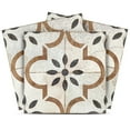 thumbnail image 1 of Mi Alma Black/Brown Floral Peel & Stick Tiles - Vinyl Backsplash 8x8, 1 of 15