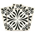 thumbnail image 1 of Mi Alma Black and White Tile Stickers Peel and Stick Tile Stickers 24 PC Set backsplash Tile Decals Bathroom & Kitchen Vinyl Wall Decals Just Peel Stick Home Decor (Victoria, 4x4 Inch), 1 of 8