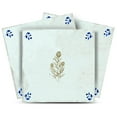 thumbnail image 1 of Mi Alma Blue Khaki Floral Tile Stickers - Removable Vinyl 4x4, 24 pcs, 1 of 11