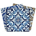 thumbnail image 1 of Mi Alma Blue Multi Mexican Peel & Stick Vinyl Backsplash Tiles 5x5, 24 pcs, 1 of 9