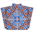 thumbnail image 1 of Mi Alma Blue Orange Floral Peel & Stick Vinyl Backsplash Tiles 5x5, 24 pcs, 1 of 10