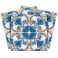 thumbnail image 1 of Mi Alma Blue Orange Vintage Peel & Stick Tiles - Vinyl Backsplash 8x8, 1 of 10