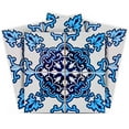 thumbnail image 1 of Mi Alma Blue White Abstract Peel & Stick Tiles - Vinyl Backsplash 8x8, 1 of 10