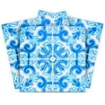 thumbnail image 1 of Mi Alma Blue White Abstract Peel & Stick Vinyl Backsplash Tiles 5x5, 24 pcs, 1 of 10