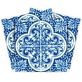 thumbnail image 1 of Mi Alma Blue White Floral Peel & Stick Vinyl Backsplash Tiles 5x5, 24 pcs, 1 of 10