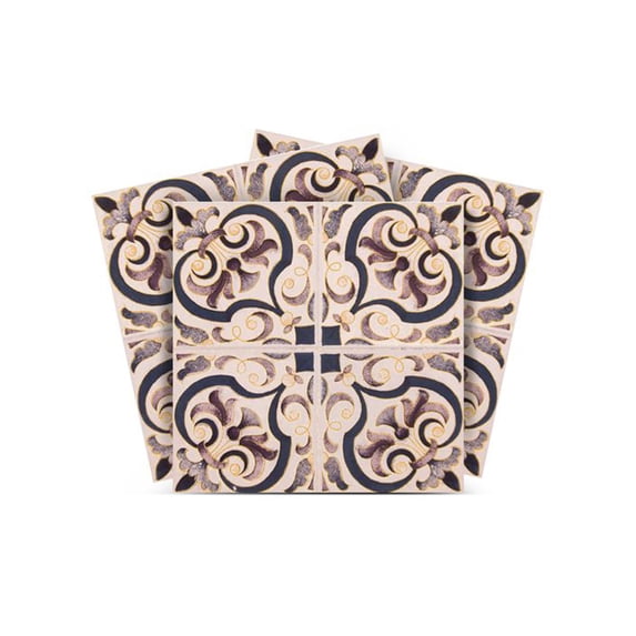 Mi Alma Brown Gray Retro Peel & Stick Tiles - Vinyl Backsplash 8x8