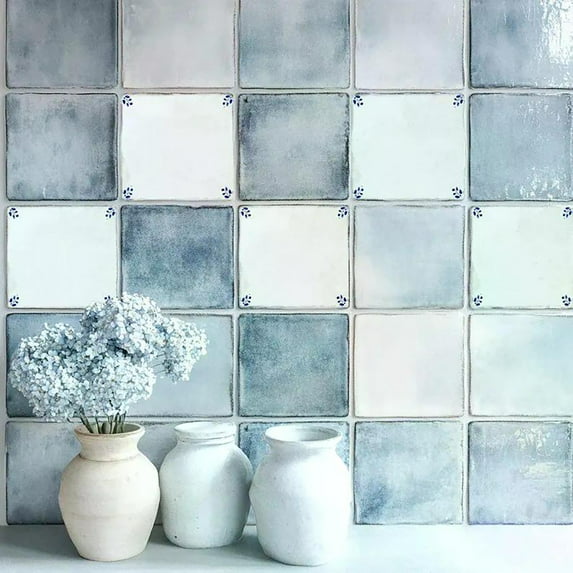 Mi Alma Combine Blue Peel & Stick Tiles - Vinyl Backsplash 8x8