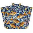 thumbnail image 1 of Mi Alma Fish Blue Orange Tile Stickers - Removable Vinyl 4x4, 24 pcs, 1 of 14