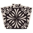 thumbnail image 1 of Mi Alma Floral Black Gray Tile Stickers - Removable Vinyl 4x4, 24 pcs, 1 of 11