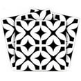 thumbnail image 1 of Mi Alma Floral Black White Tile Stickers - Removable Vinyl 4x4, 24 pcs, 1 of 11