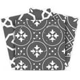 thumbnail image 1 of Mi Alma Floral Gray White Tile Stickers - Removable Vinyl 4x4, 24 pcs, 1 of 12