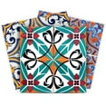 thumbnail image 1 of Mi Alma Floral Multicolor Tile Stickers - Removable Vinyl 4x4, 24 pcs, 1 of 10