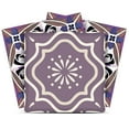 thumbnail image 1 of Mi Alma Floral Purple Tile Stickers - Removable Vinyl 4x4, 24 pcs, 1 of 9