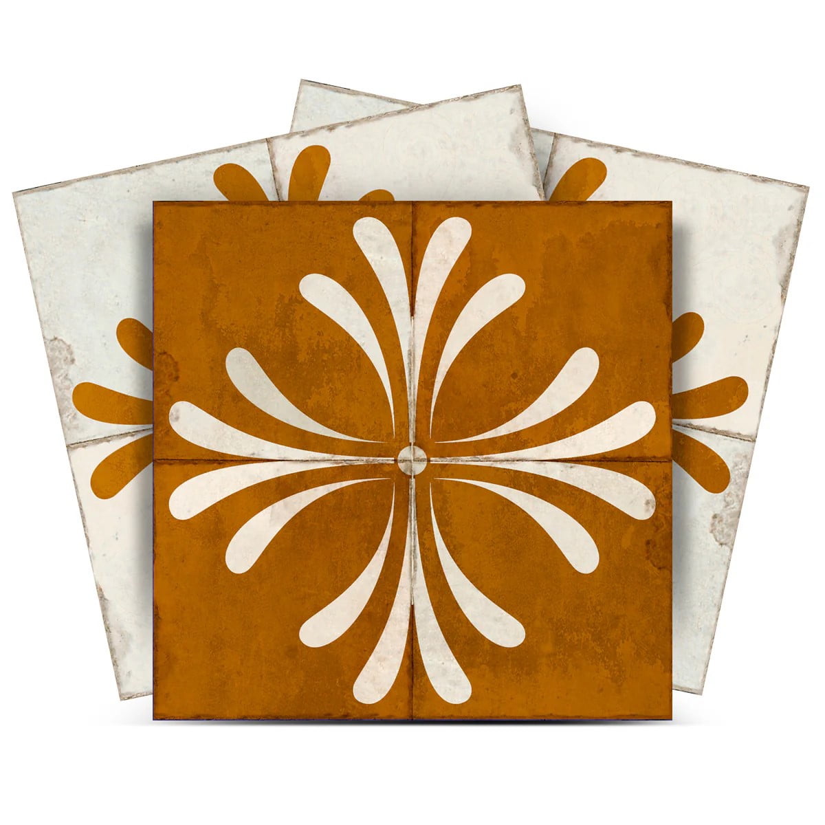 Vintage Gold and Beige Vinyl Peel and Stick Tile Set