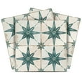 thumbnail image 1 of Mi Alma Green Star Shaped Peel & Stick Vinyl Backsplash Tiles 5x5, 24 pcs, 1 of 11