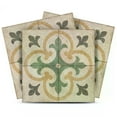 thumbnail image 1 of Mi Alma Green Vintage Tile Stickers - Removable Vinyl 4x4, 24 pcs, 1 of 17