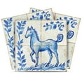 thumbnail image 1 of Mi Alma Horse Blue Tile Stickers - Removable Vinyl 4x4, 24 pcs, 1 of 14
