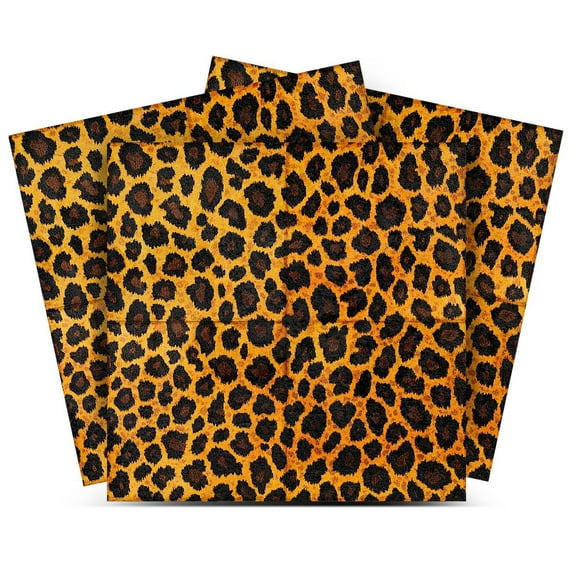 Mi Alma Leopard Gold Shades Tile Stickers - Removable Vinyl 4x4, 24 pcs