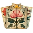 thumbnail image 1 of Mi Alma Multicolor Floral Peel & Stick Vinyl Backsplash Tiles 5x5, 24 pcs, 1 of 18