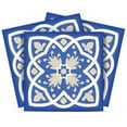 thumbnail image 1 of Mi Alma Peel & Stick Tiles - Blue Greek Floral Vinyl Backsplash 12x12, 1 of 10