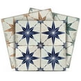 thumbnail image 1 of Mi Alma Peel & Stick Tiles - Blue Teal Brown Star Shaped Vinyl Backsplash 12x12, 1 of 11