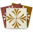 thumbnail image 1 of Mi Alma Peel & Stick Tiles - Brown Gold Beige Vintage Flower Vinyl Backsplash 12x12, 1 of 14